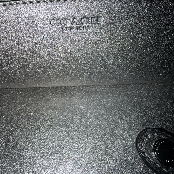 Coach Metallic Silver Wallet